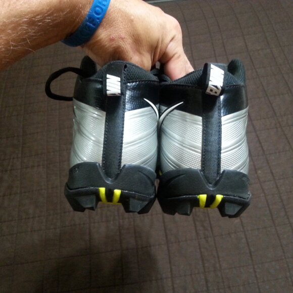 Nike Alpha Football Cleats Men;s 11 Black Silver 8787122-001 - Picture 10 of 15